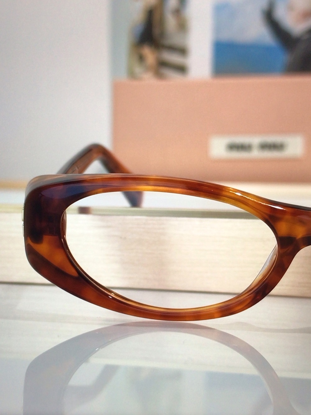 Miu Miu Brown Tortoiseshell Cat-Eye Sunglasses - Picture 5 of 6